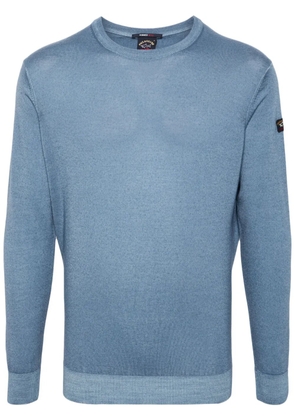 Paul & Shark garment-dyed wool sweater - Blue