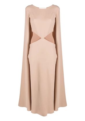 Valentino Garavani cut-out detail cape dress - Pink
