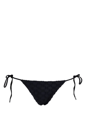 Karl Lagerfeld monogram-print bikini bottoms - Black