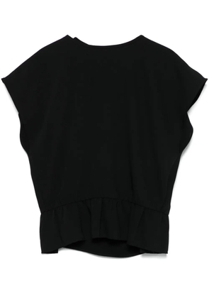 MM6 Maison Margiela single stitch-logo top - 900 BLACK
