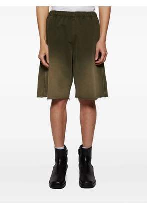 MM6 Maison Margiela logo-embroidered shorts - Green