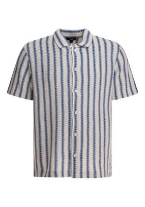 Vince striped short-sleeve shirt - Blue