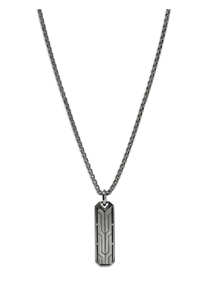 John Hardy silver Icon 50 tag-pendant necklace