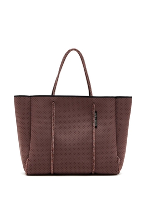 STATE OF ESCAPE Escape™ perforated handle tote bag - Brown