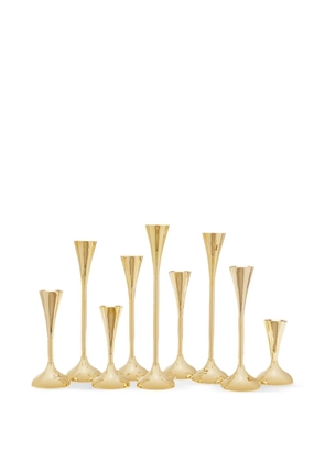 Fourth Street Drip candlestick holders (set of nine) - Gold