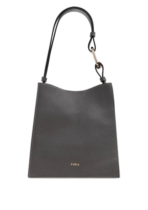 Furla mini Nuvola grained-leather tote bag - Grey