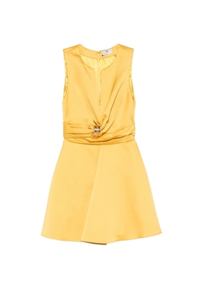 Elisabetta Franchi knot-detail mini dress - Yellow
