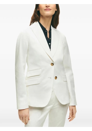 Brooks Brothers single-breasted tailored blazer - White