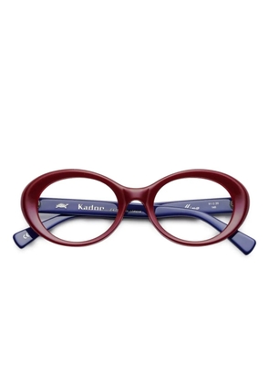 Kador round-frame glasses - Red