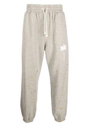 Palm Angels paint splatter track pants - Grey