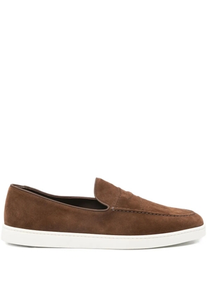 Church's suede-leather loafers - Brown