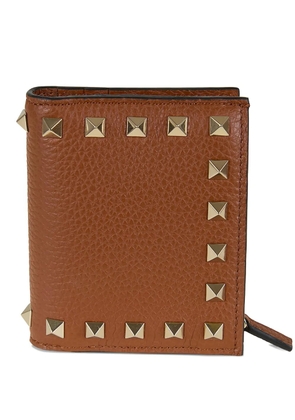 Valentino Garavani rockstud-embellished wallet - Brown