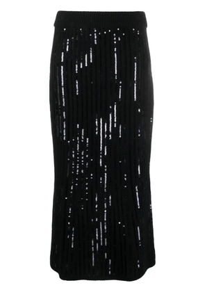 Dorothee Schumacher sequin-embellished high-waisted skirt - Black