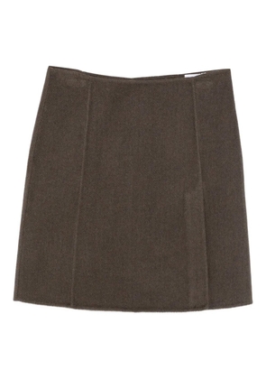 P.A.R.O.S.H. wool mini skirt - Brown