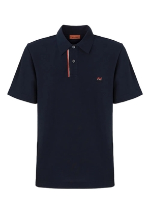 Missoni striped-collar polo shirt - Blue