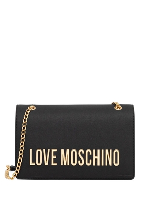 Love Moschino logo-lettering cross body bag - Black