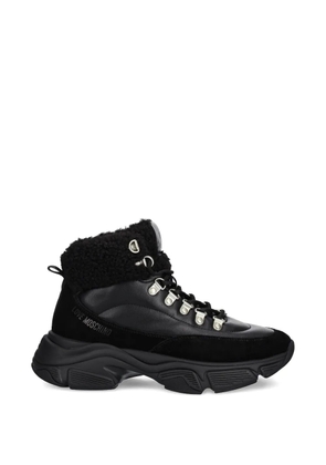 Love Moschino logo-detail boots - Black