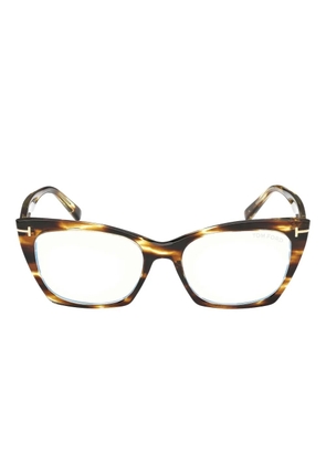 TOM FORD Eyewear cat-eye tortoiseshell glasses - Brown