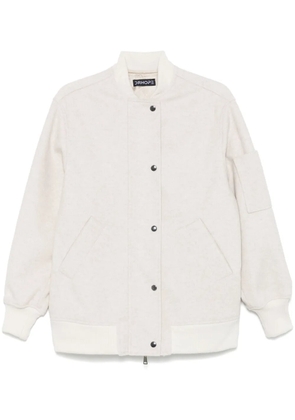 DRHOPE brushed-effect bomber jacket - Neutrals