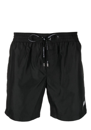 Dolce & Gabbana logo-appliqué swim shorts - Black