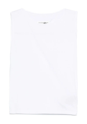 MM6 Maison Margiela sleeveless cotton top - White
