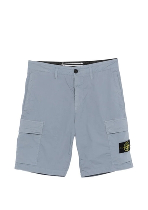 Stone Island logo-patch cargo shorts - Blue
