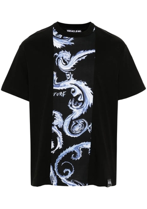 Versace Jeans Couture Barocco-print cotton T-shirt - Black