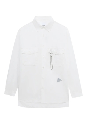 and Wander flap-pocket shirt - White