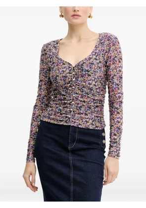 LIU JO floral buttoned blouse - Purple