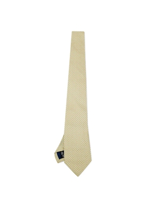 Ferragamo Pre-Owned print silk tie - Yellow