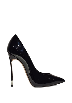 Casadei pointed metal heeled pumps - Black