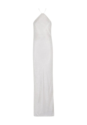 Amen embroidered georgette dress - White