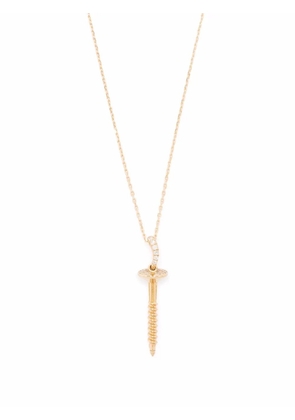 Aurelie Bidermann 18kt yellow gold Screw diamond necklace