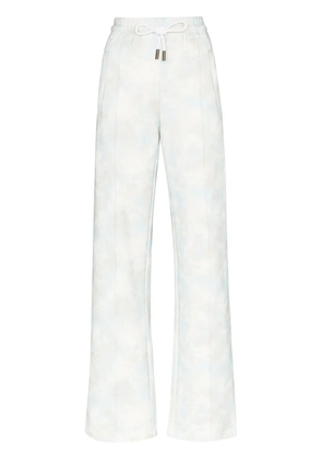 Off-White cloud print track pants - Blue