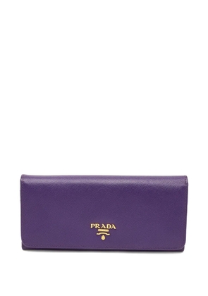 Prada Pre-Owned Continental leather wallet - Purple