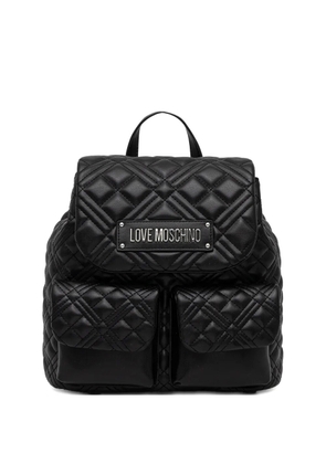 Love Moschino logo-detail backpack - Black