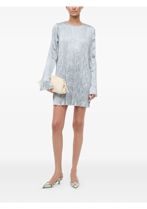 STAUD Kona textured mini dress - Silver
