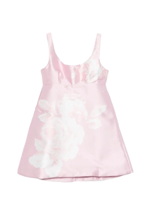Marques'Almeida printed balloon sleeve dress - Pink