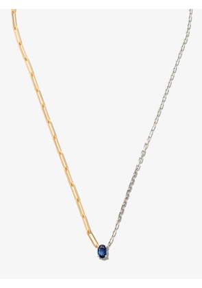 Yvonne Léon 9kt and 29kt gold sapphire necklace - Silver