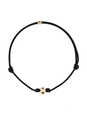 LUIS MORAIS 14kt yellow gold tourmaline cord bracelet
