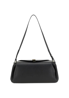 Yuzefi Oyster pebble-grain shoulder bag - Black