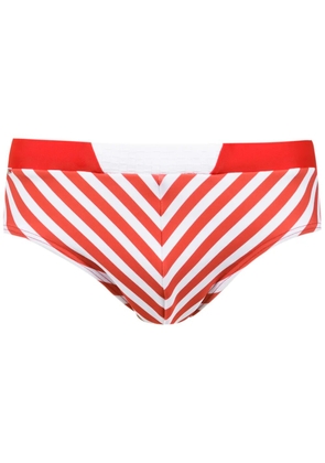 Amir Slama striped swim briefs - Red