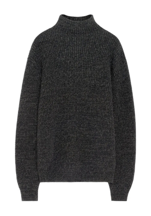 LEMAIRE high-neck ribbed sweater - Black