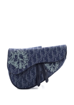Christian Dior Pre-Owned x Denim Tears Saddle Oblique Canvas crossbody bag - Blue