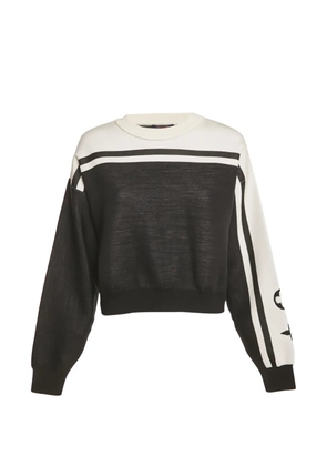 Louis Vuitton Pre-Owned knit logo sweater - Black