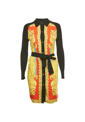 Versace Pre-Owned Barocco-print cardigan - Black