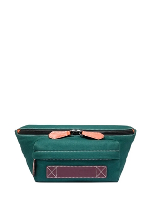 Lancel leather-trimmed belt bag - H8 green