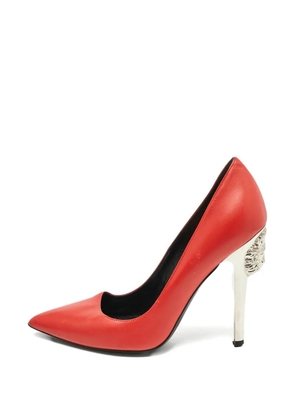 Versace Pre-Owned Medusa pointed-toe heeled pumps - Red