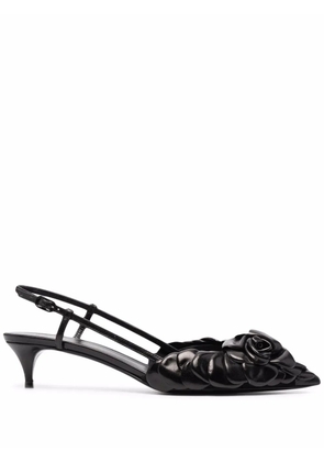 Valentino Garavani appliqué-detail pointed-toe pumps - Black