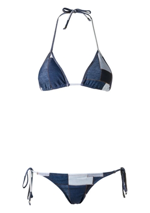 Amir Slama triangle bikini set - Blue
